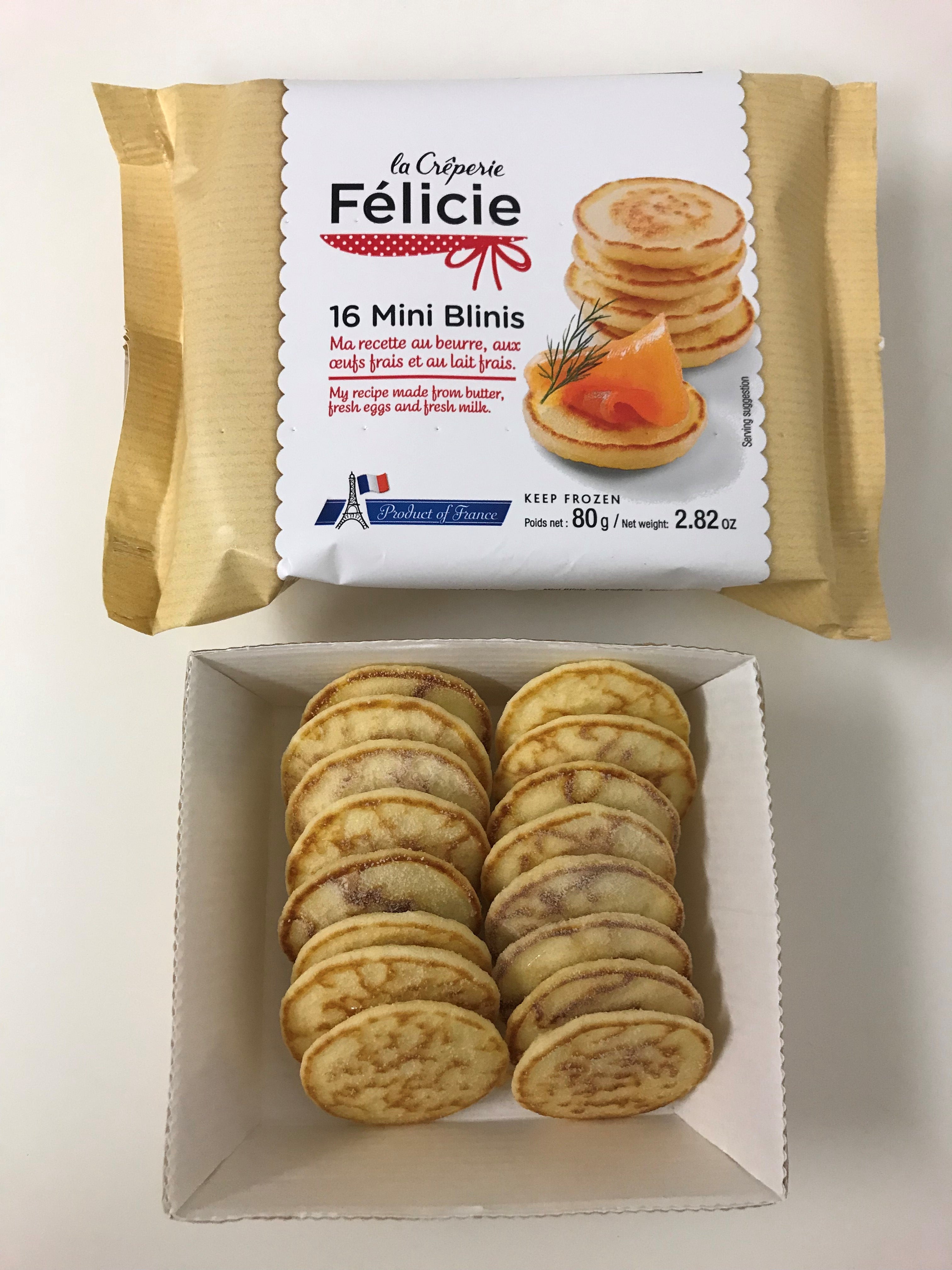Frozen Blinis La Creperie Felicie (16 pc)