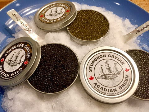 Trio of Acadian Caviar
